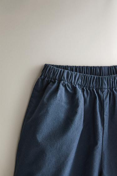 KIDS' BEACH BERMUDA SHORTS - Navy blue by Zara - Image 1