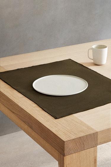 TISCHSET AUS GEWASCHENEM LEINEN - Khaki von Zara - Bild 0