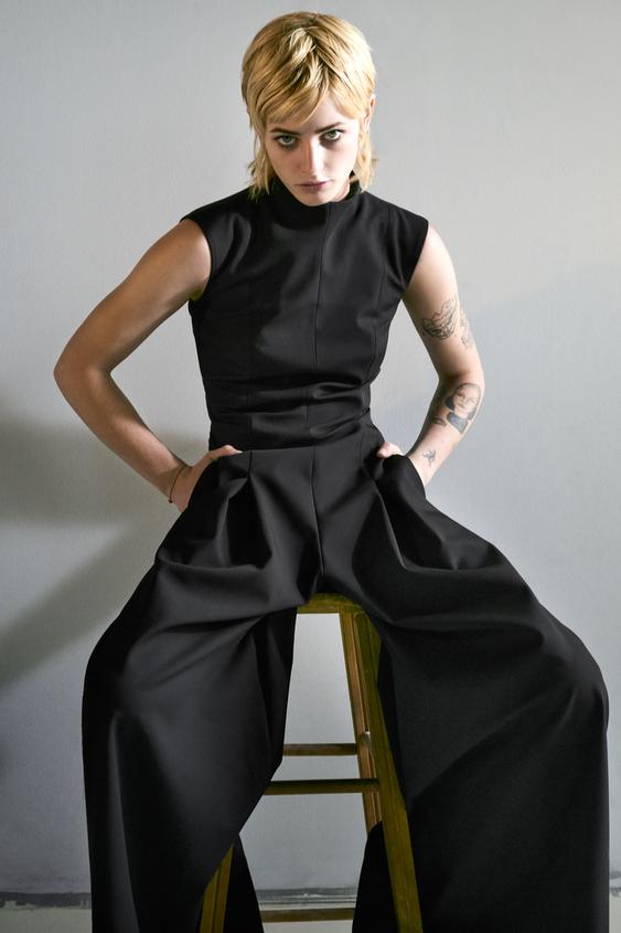 Jumpsuit Vestido Mono Fluido Zara Short Fluido Zara Vestido Mono