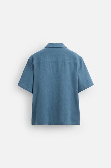 CHEMISE RELAXED FIT - Indigo de Zara - Image 7