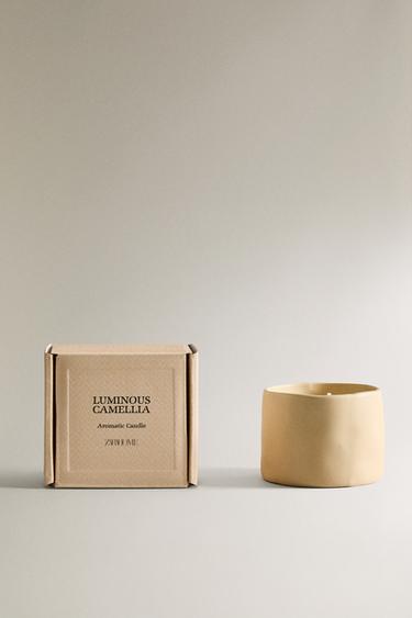 （150G）LUMINOUS CAMELLIA アロマティックキャンドルライトピンクZaraの（150G）LUMINOUS CAMELLIA アロマティックキャンドル - ライトピンク 