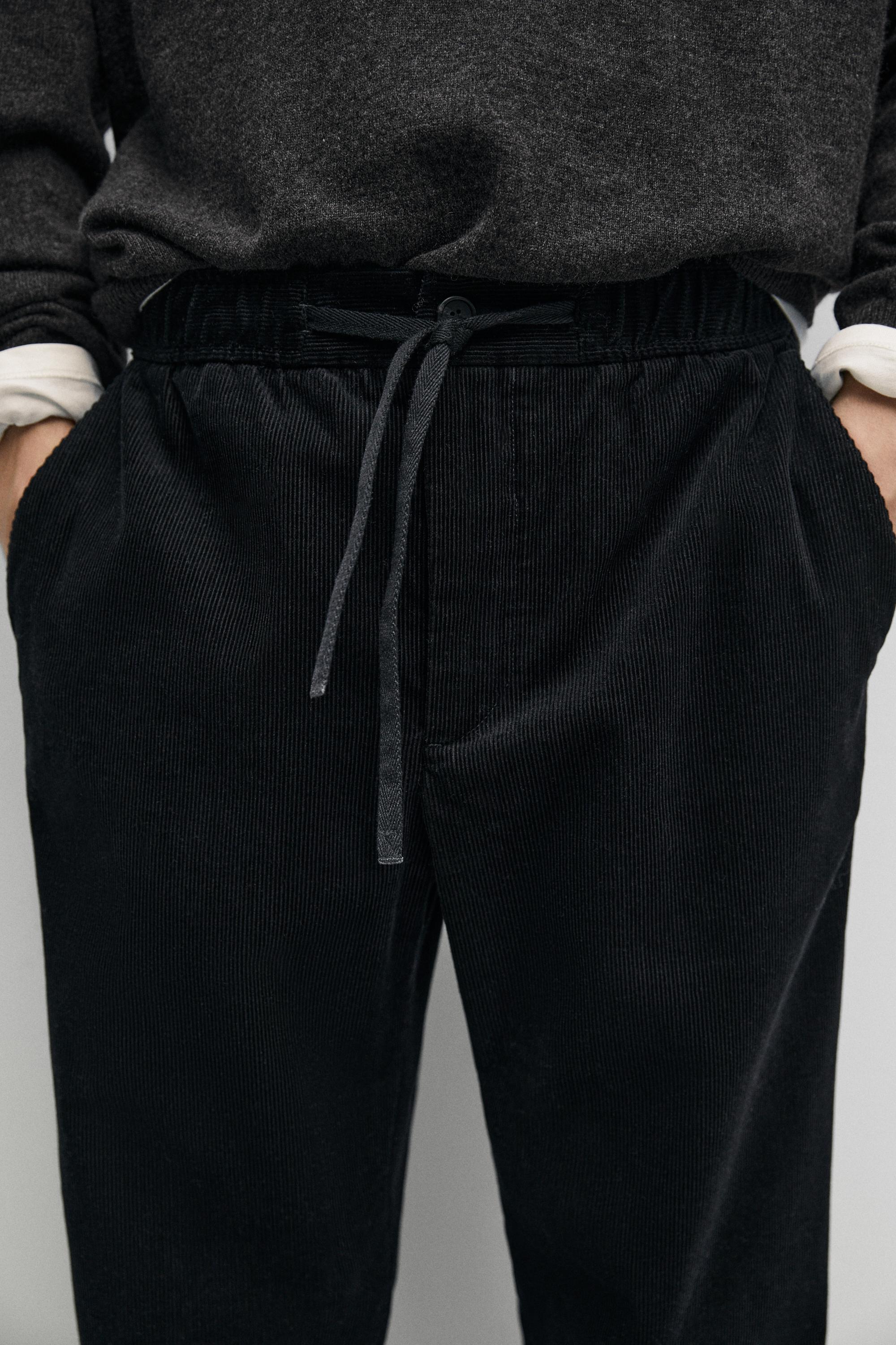 Corduroy jogger fit pants