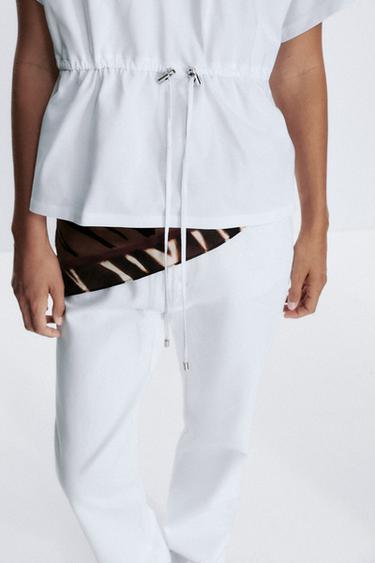 HEAVY COTTON T-SHIRT - White by Zara - Image 3
