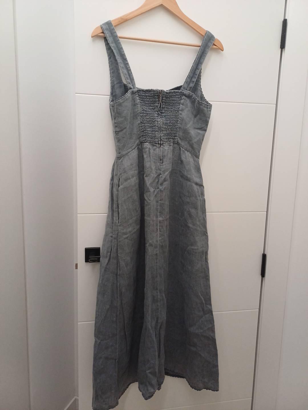 LINEN MIDI DRESS - Image 2