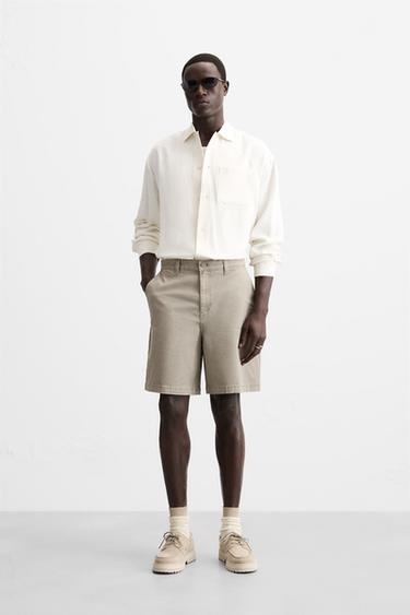 BERMUDA STRAIGHT FIT - Piedra de Zara - Imagen 0