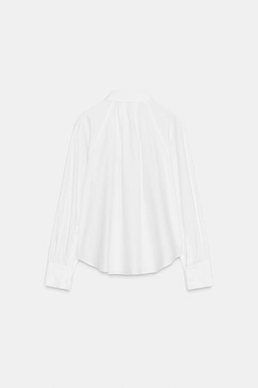 CHEMISE POPELINE PLIS COLLECTION ZW - Blanc de Zara - Image 7