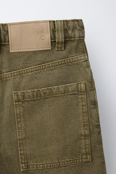 RELAXED BAGGY BERMUDA SHORTS - Green by Zara - Image 3