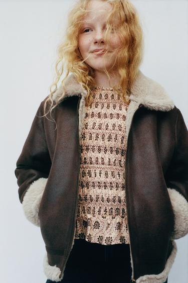 ДУБЛЕНКА — КОРИЧНЕВЫЙ от Zara