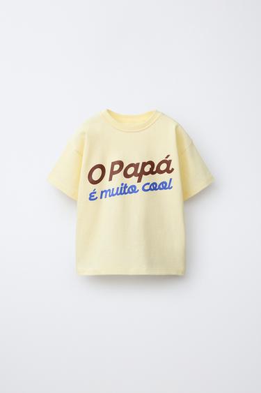SLOGAN PRINT T-SHIRT - Yellow by Zara