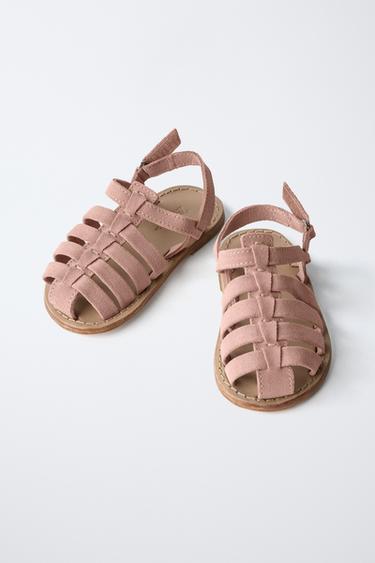 LEATHER CAGE SANDALS - Pink by Zara - Image 2