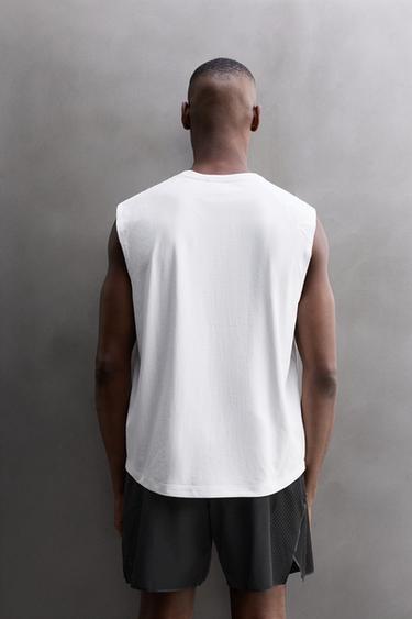 TECHNICAL TANK TOP - White by Zara - Image 2