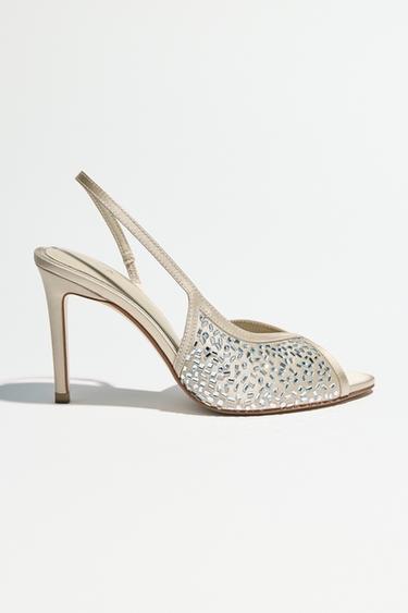 DECORATIVE SANDALS - Ecru White by Zara