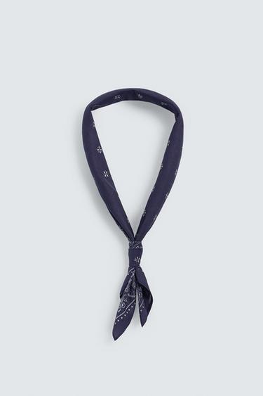 PAISLEY PRINT BANDANA - Blue by Zara - Image 3