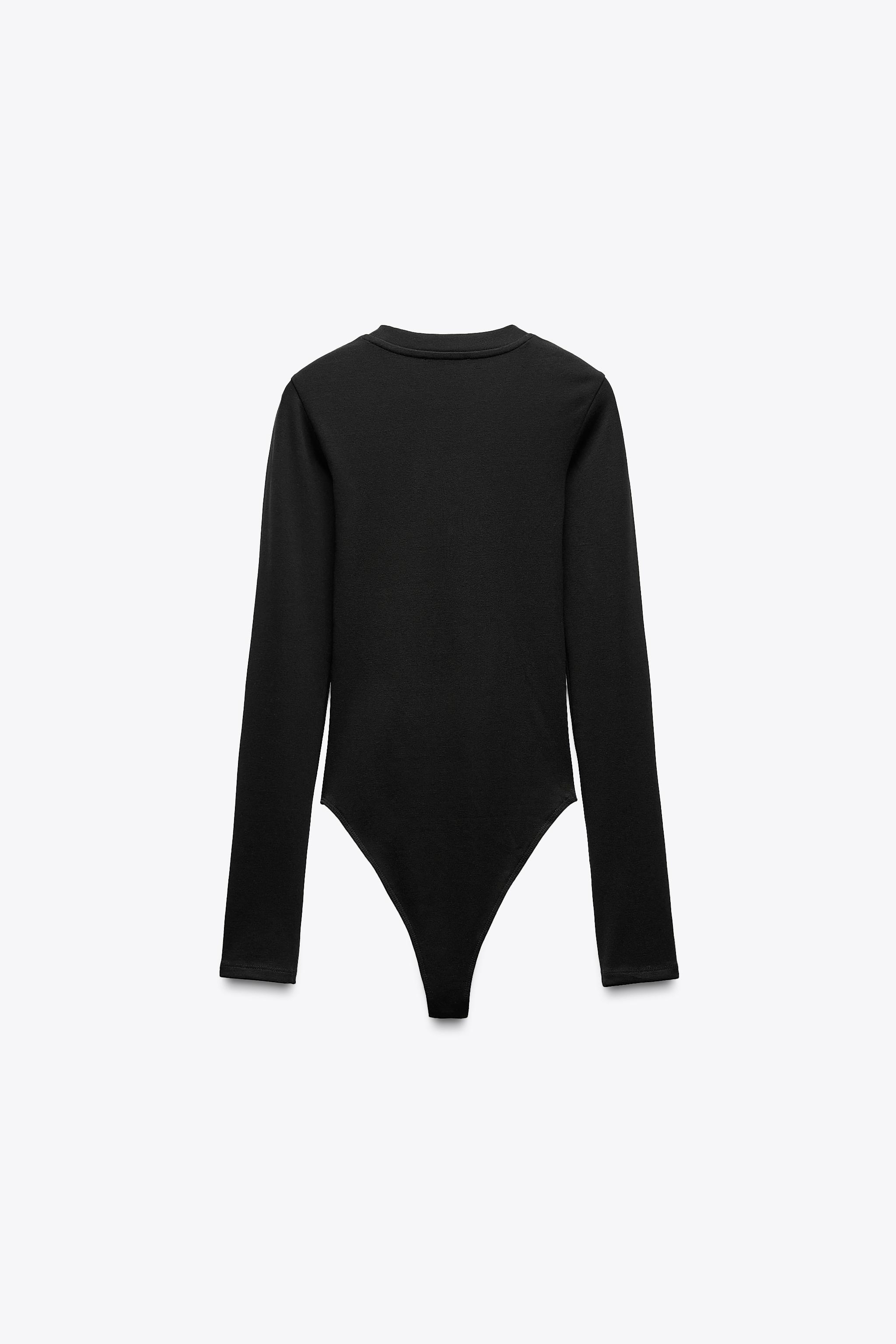 COTTON MODAL BODYSUIT - Ecru | ZARA United States