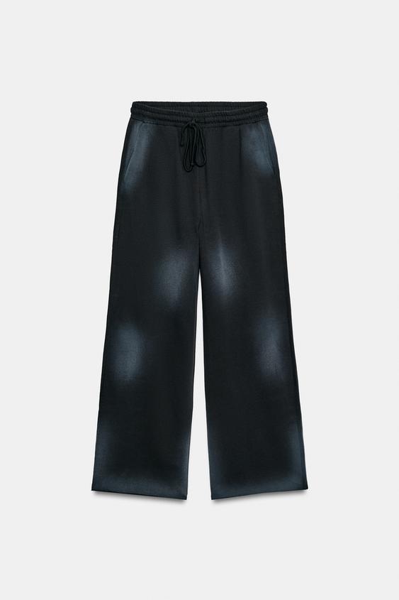 ウォッシュ加工スウェットパンツブラック0Zaraのウォッシュ加工スウェットパンツ - ブラック - 画像 0