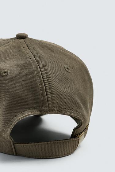 CASQUETTE BRODERIE INSCRIPTION - Kaki de Zara - Image 5