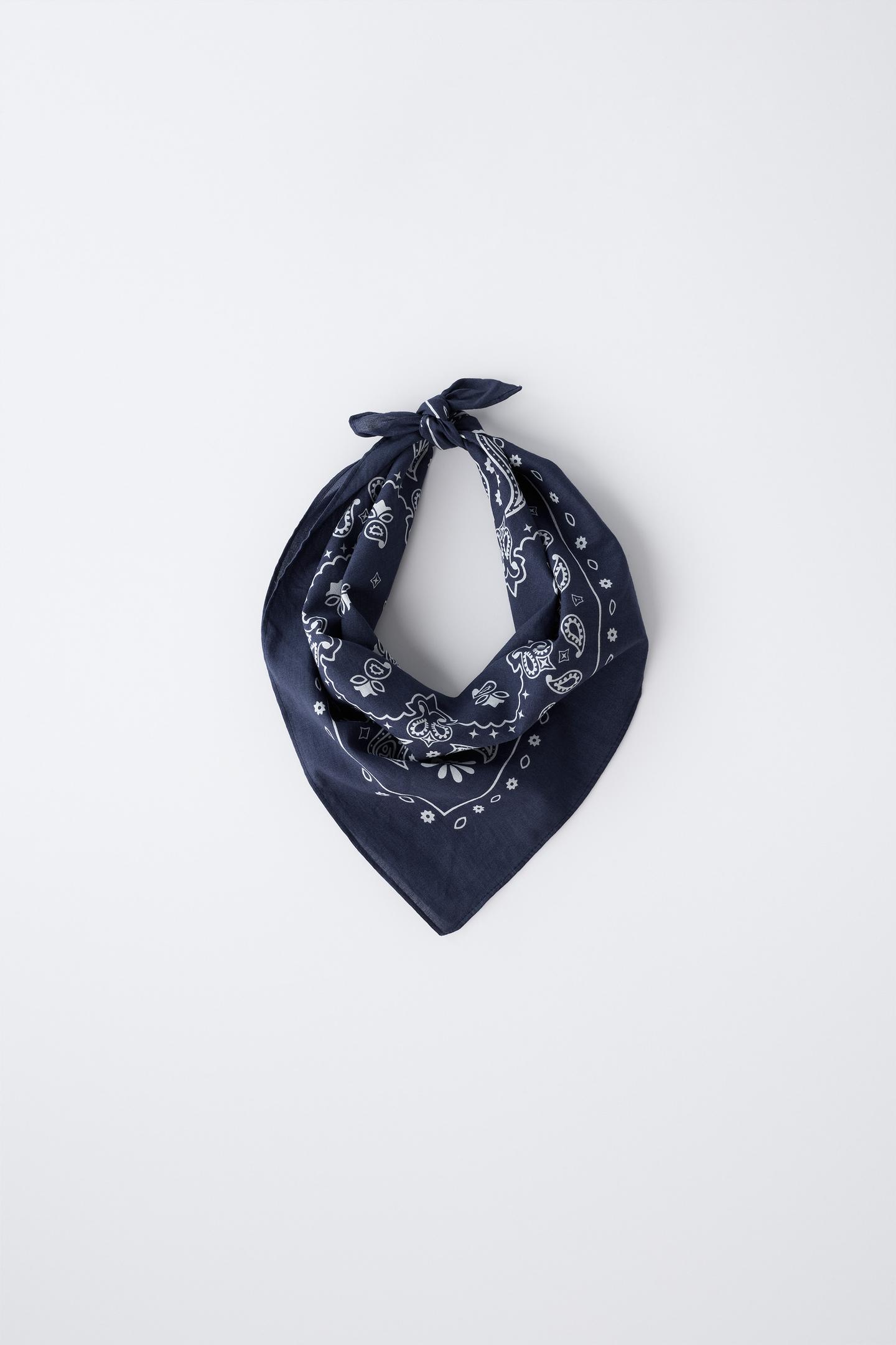 Детские аксессуары Zara Paisley Print Bandana, цвет: Синий