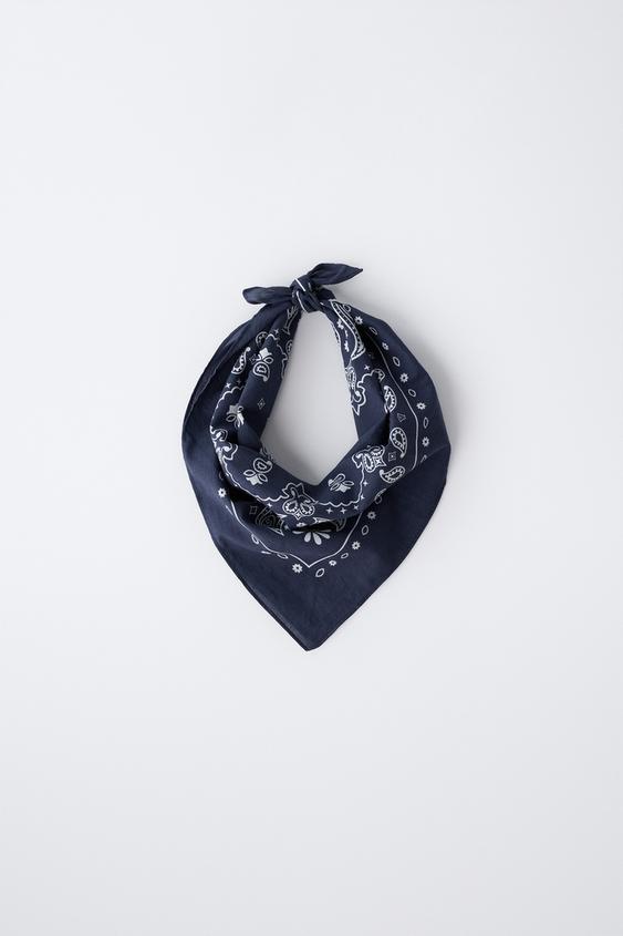 PAISLEY PRINT BANDANA - Blue by Zara - Image 0