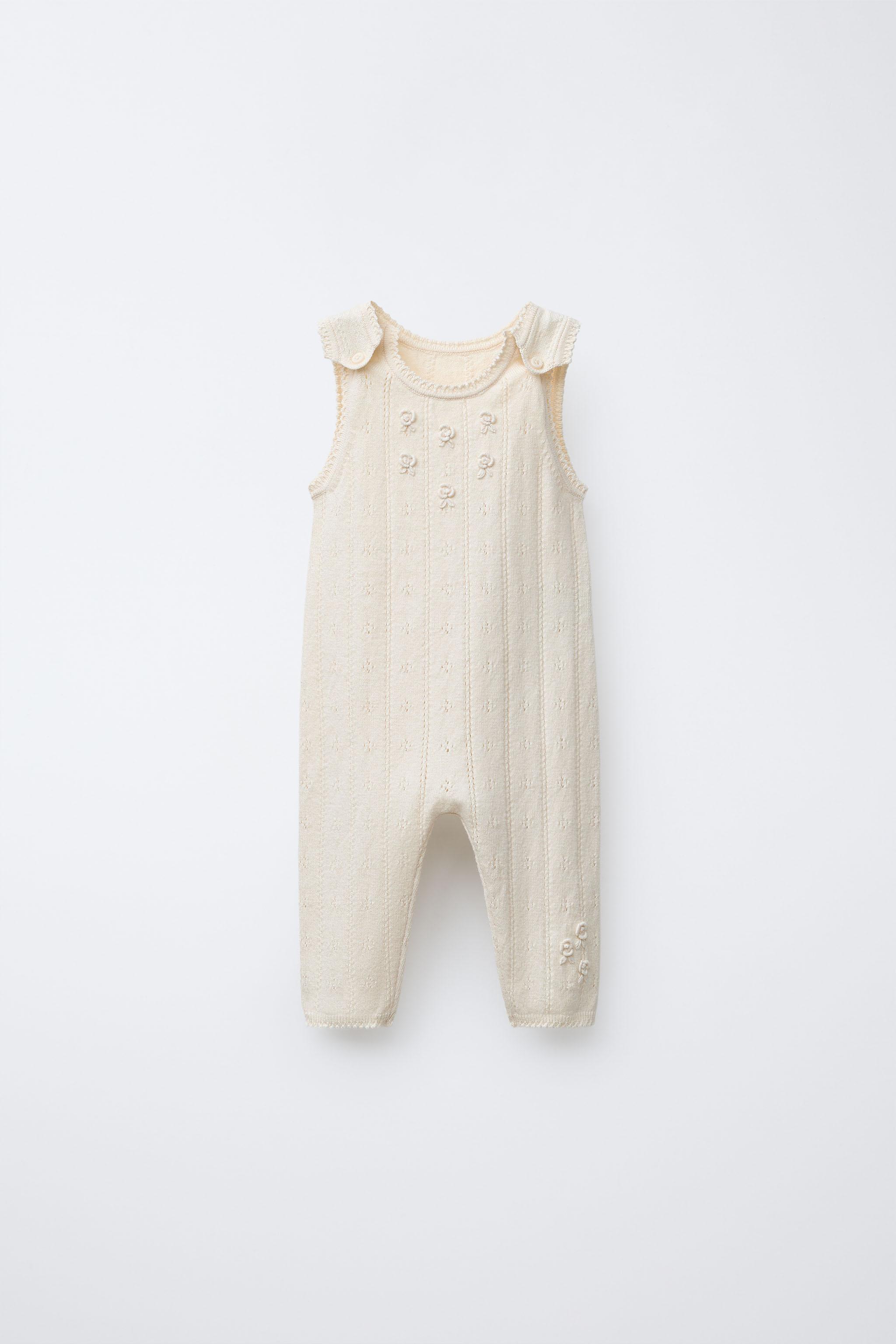 ZARA KIDS - フリル付きオーバーオール 9-12m ZARA baby ニット