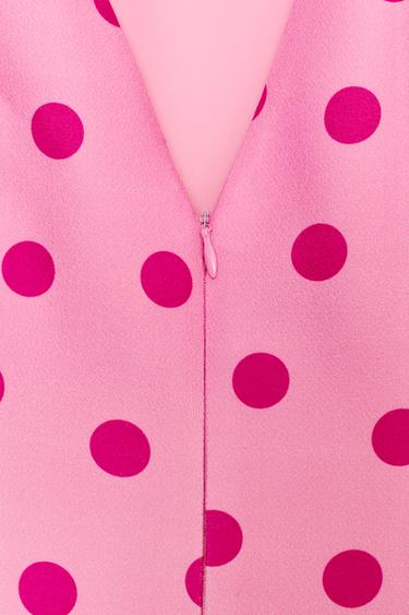 TOP À POIS ET MANCHES BOUFFANTES - Roses de Zara - Image 7