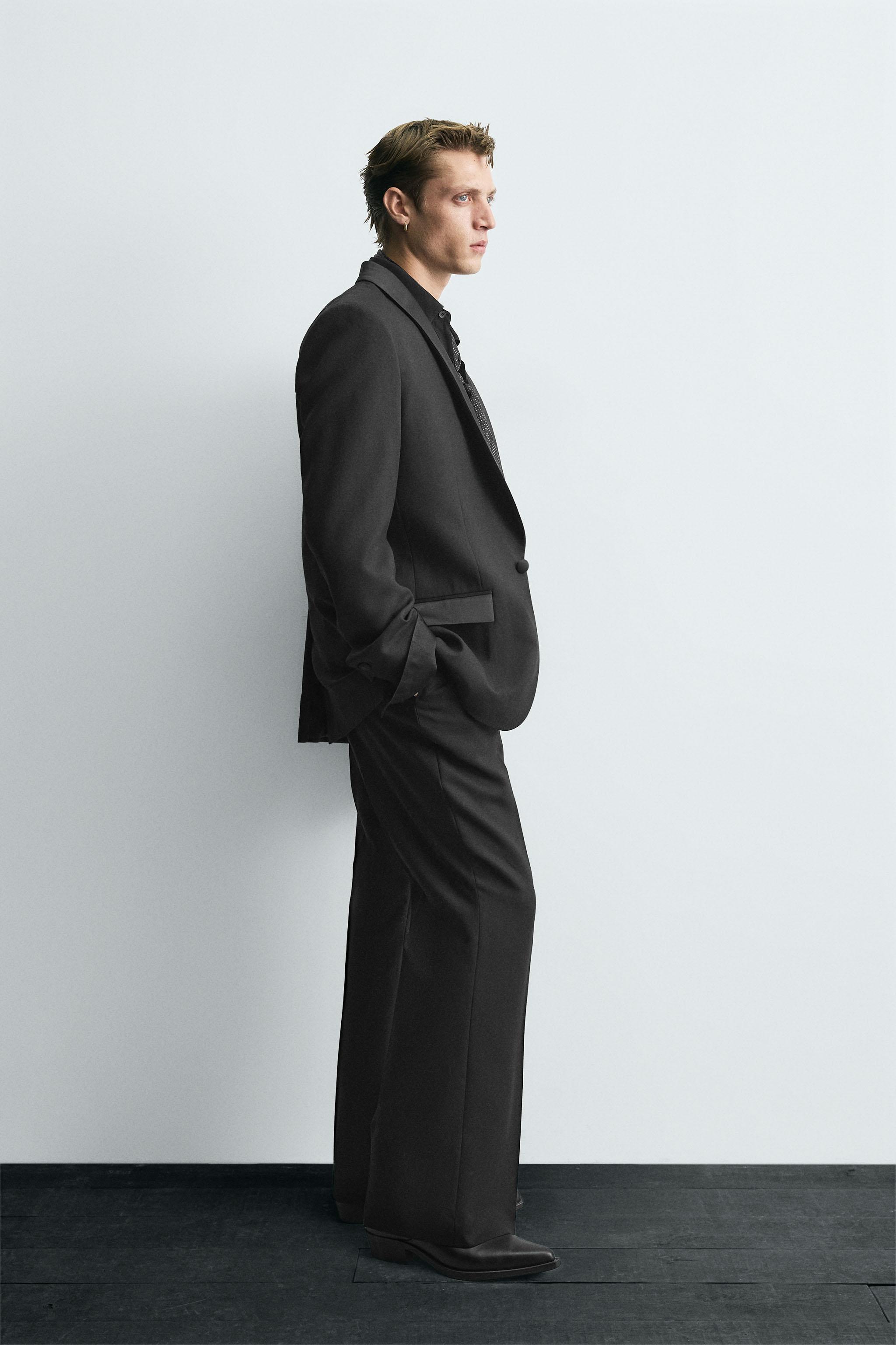 100% WOOL FLARE FIT SUIT PANTS LIMITED EDITION