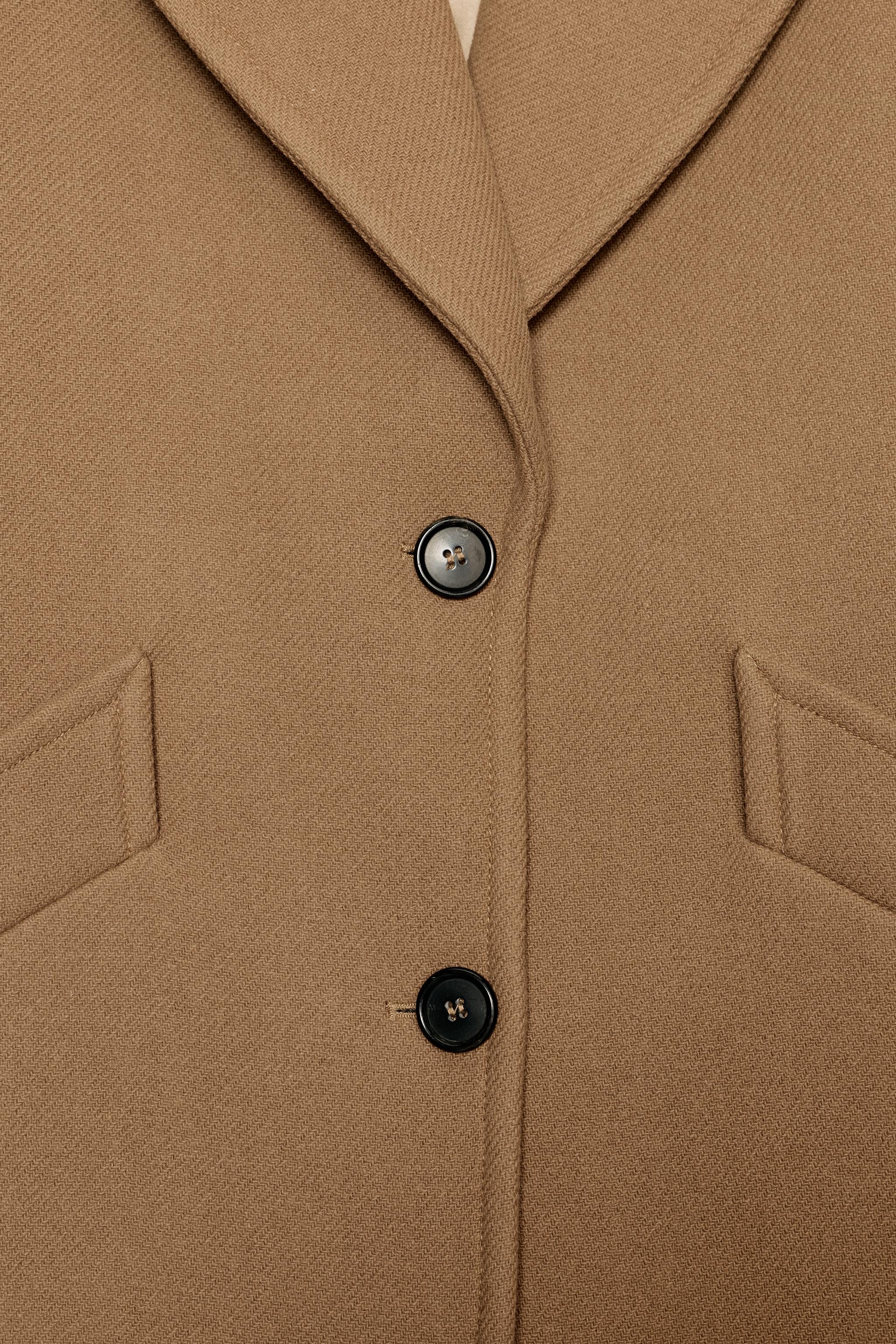 OVERSIZE WOOL BLEND COAT ZW COLLECTION LIMITED EDITION