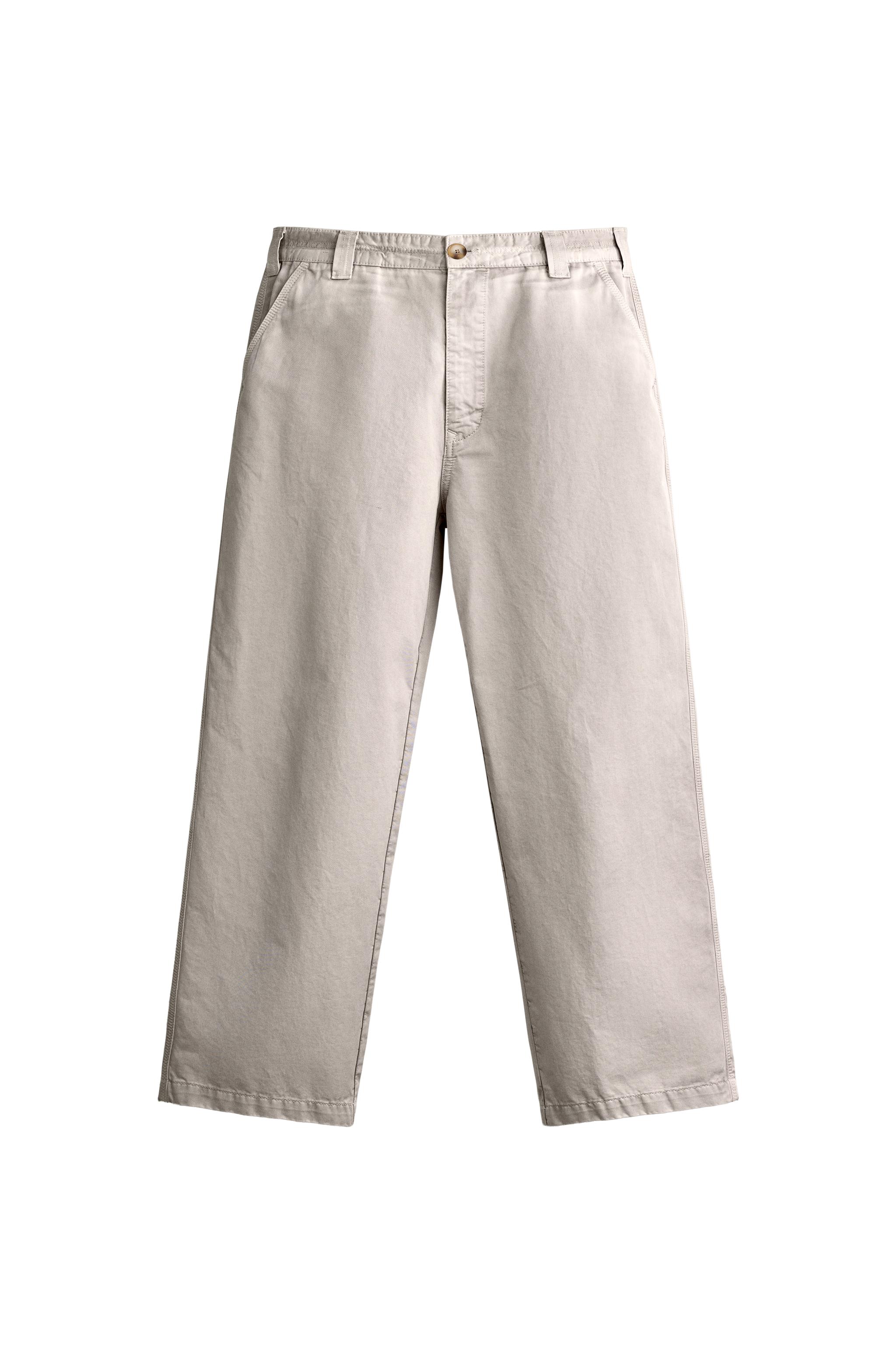 PANTALÓN CHINO STRAIGHT FIT LAVADO EFECTO VINTAGE