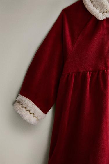 CHILDREN'S MRS. CLAUS COSTUME DRESS - Red by Zara - Image 2