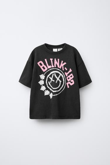 BLINK 182 © PRINTED T-SHIRT - Dark anthracite by Zara