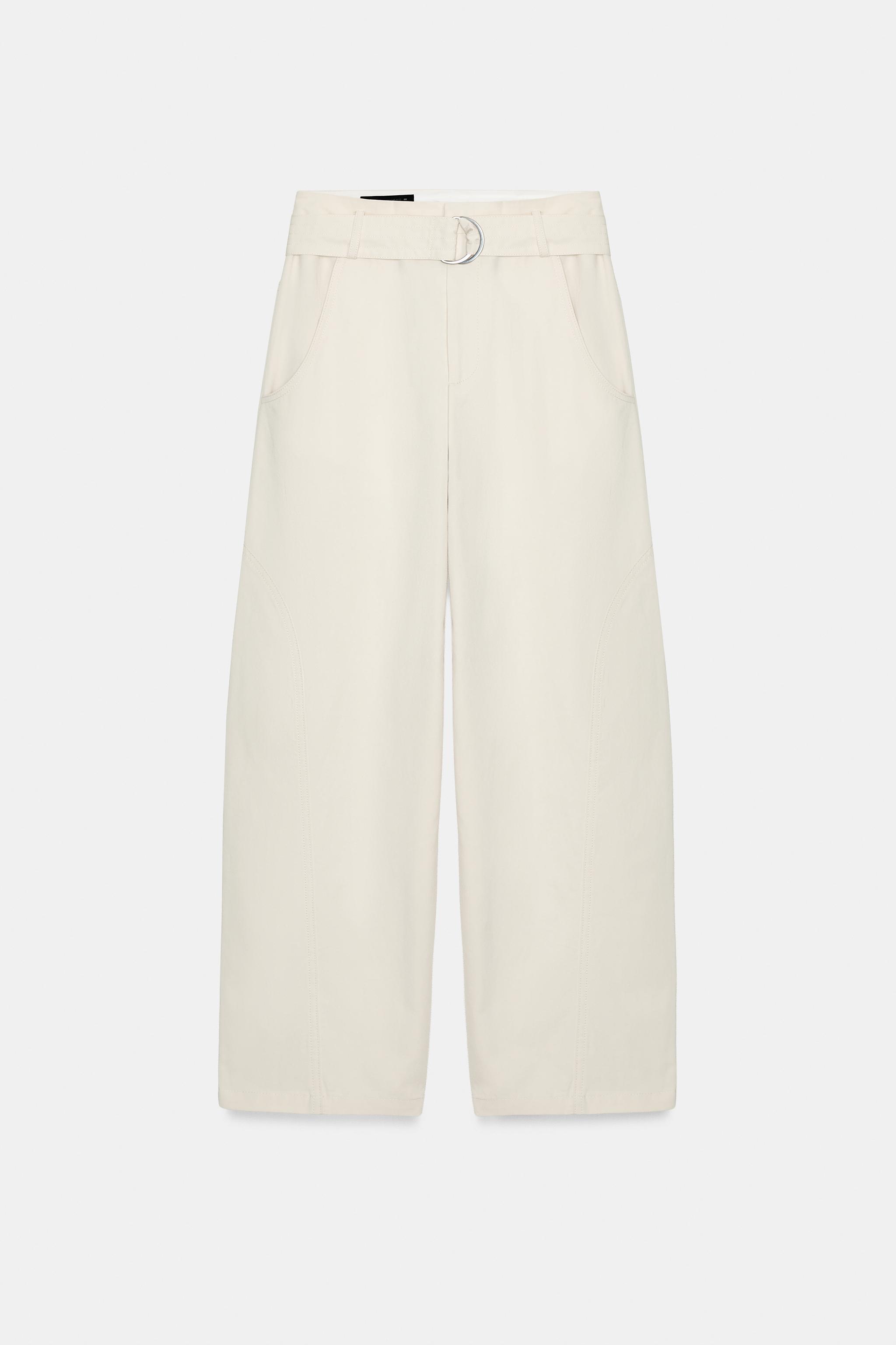 BELTED BAGGY PANTS