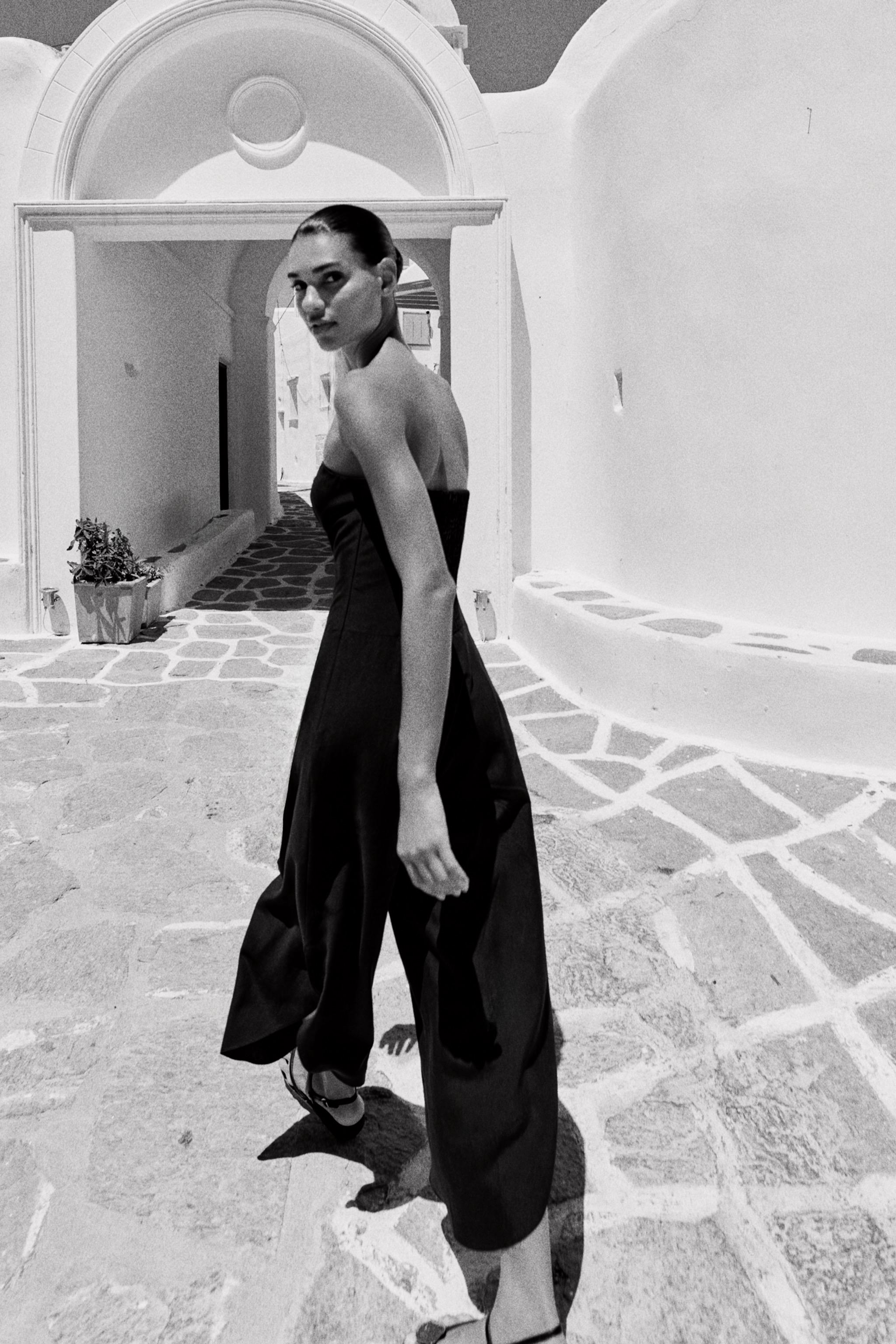 Zara MIDI STRAPLESS JUMPSUIT — фото 10