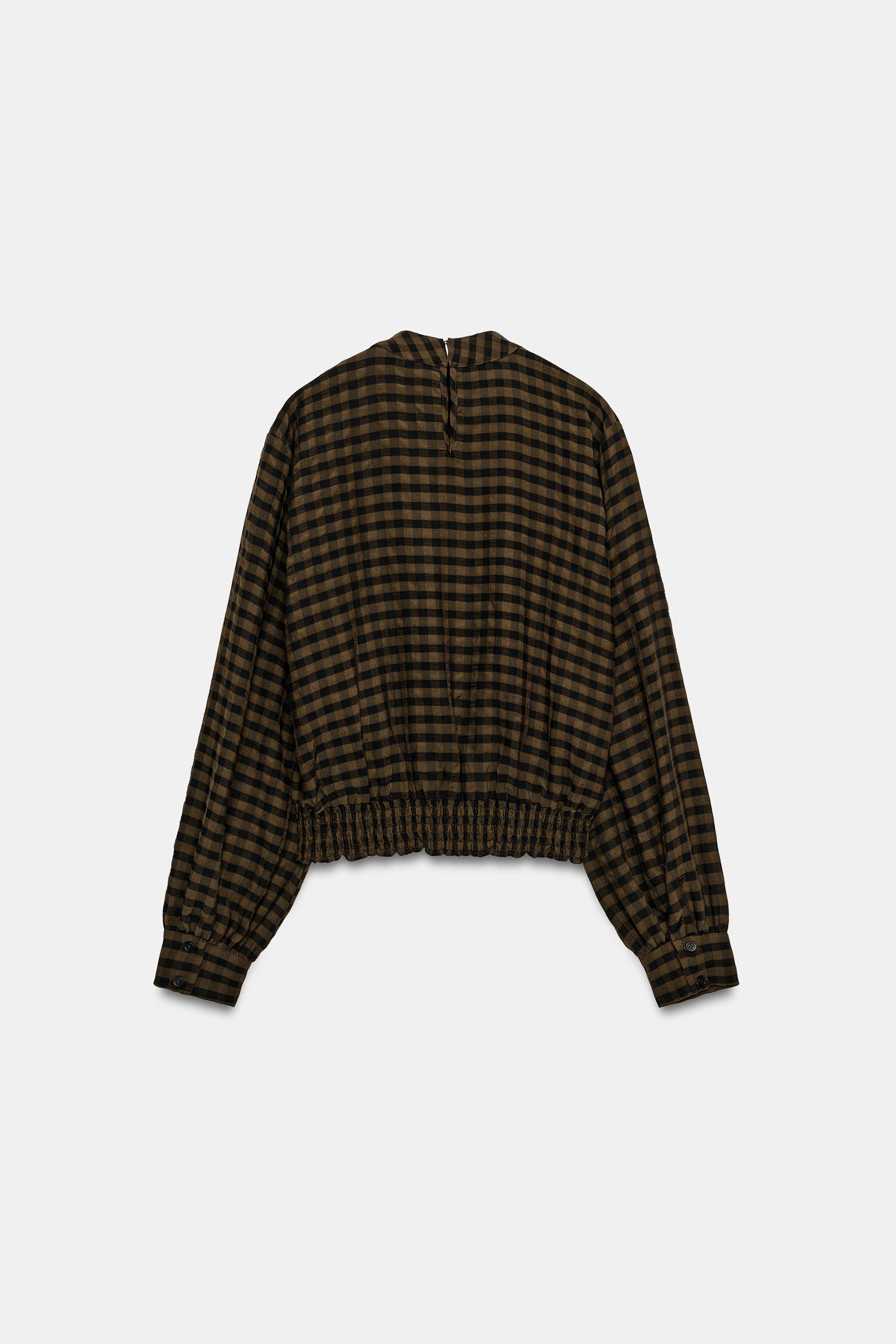 BLOUSE À CARREAUX