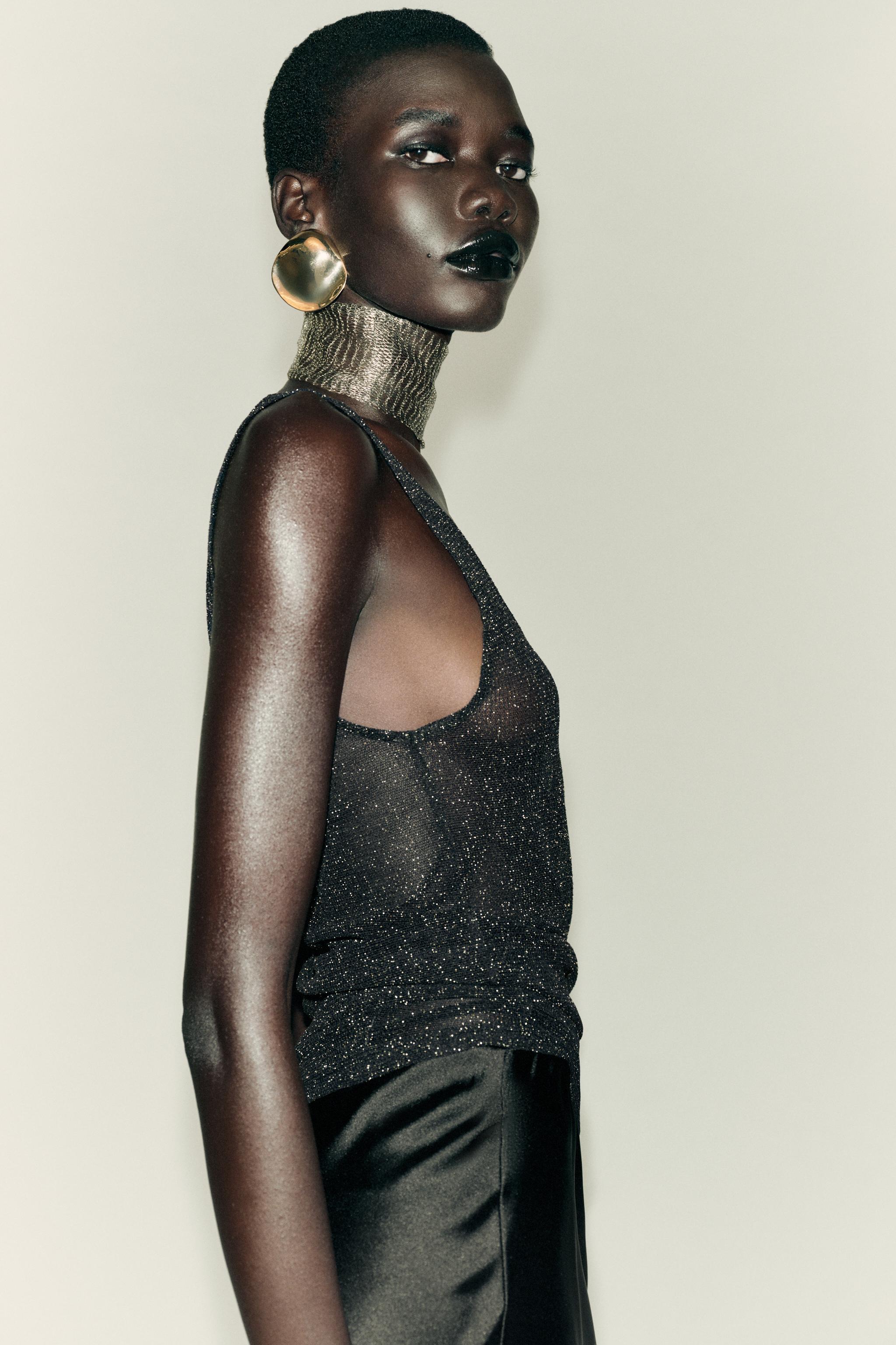 TOP À FIL MÉTALLISÉ