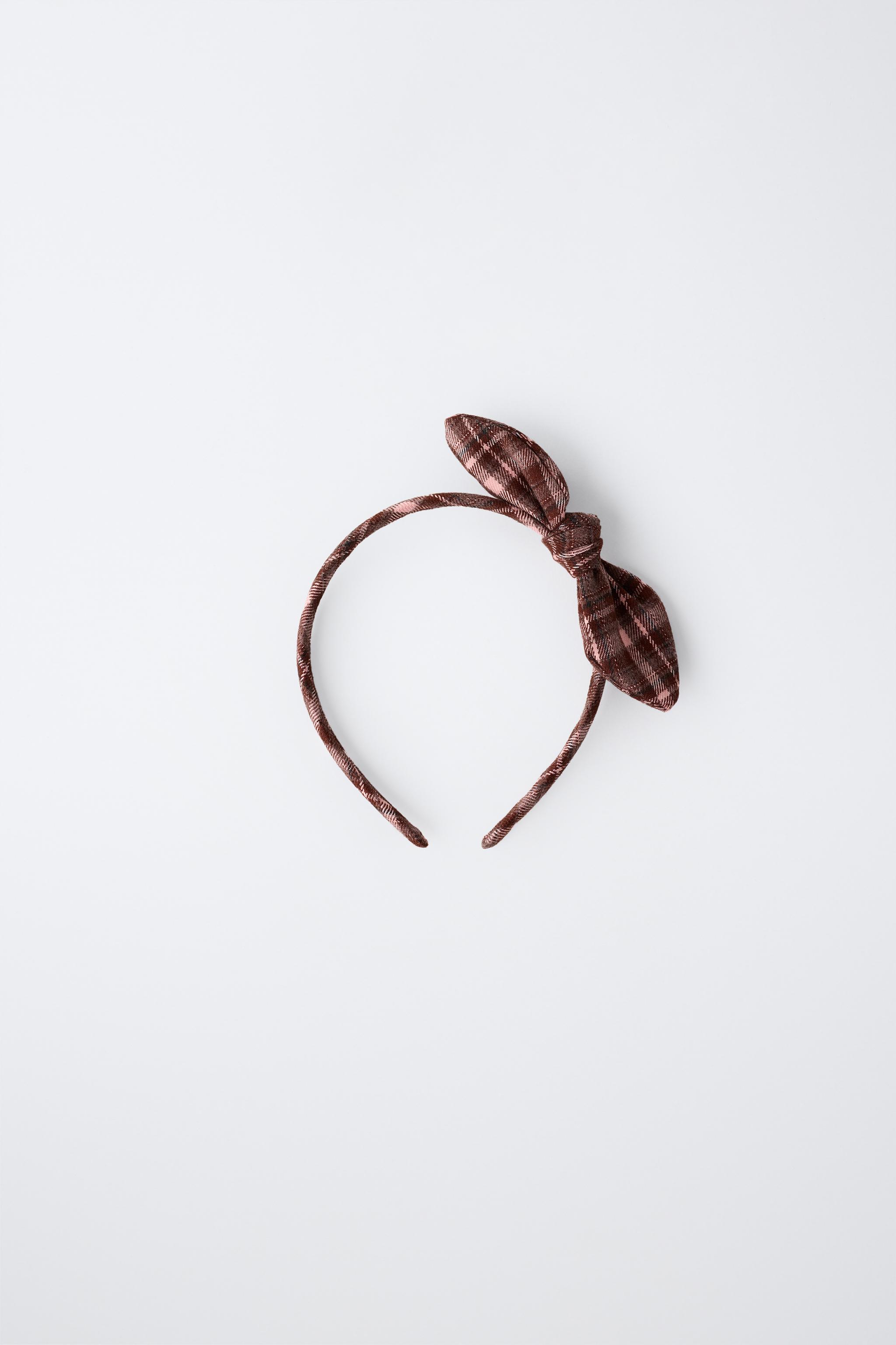 GINGHAM BOW HEADBAND