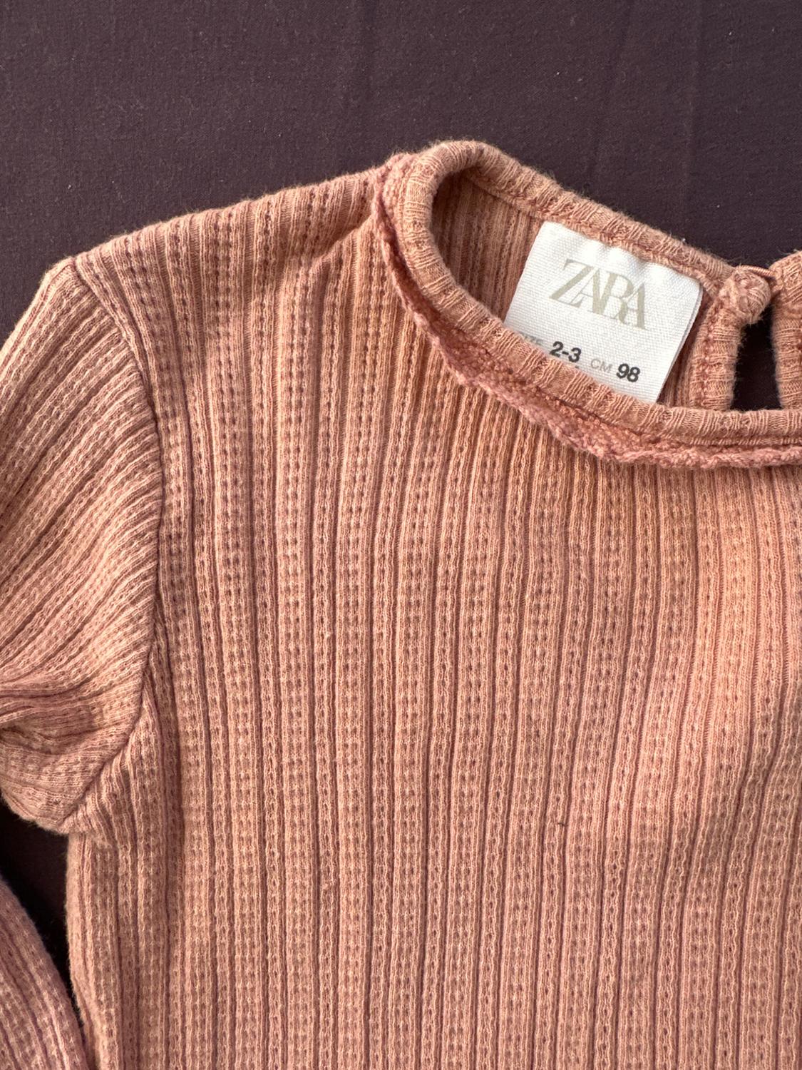 OPEN KNIT LACE TRIM SHIRT - Image 5