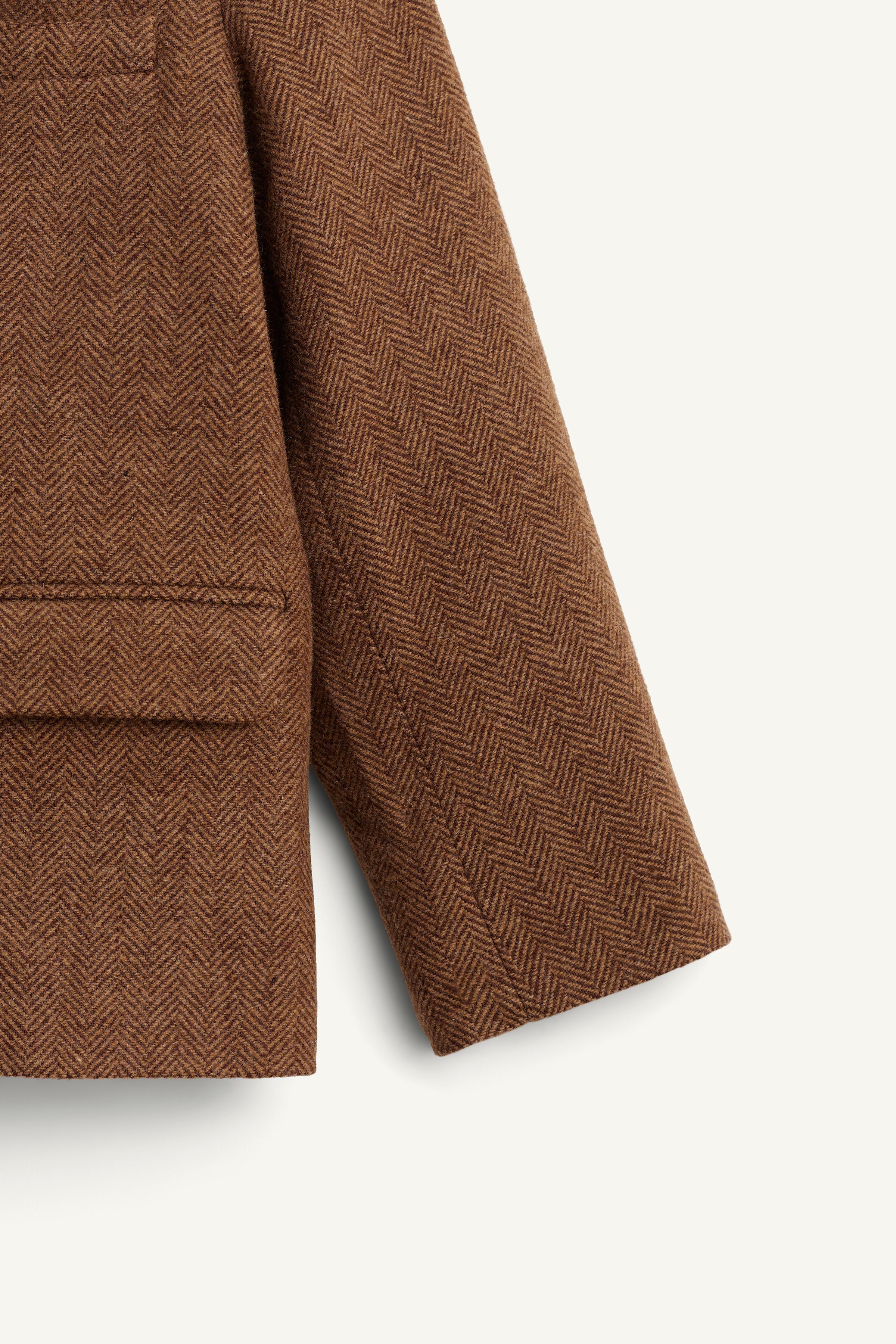 LIMITED EDITION HERRINGBONE BLAZER WITH ELBOW PATCHES AND WOOL