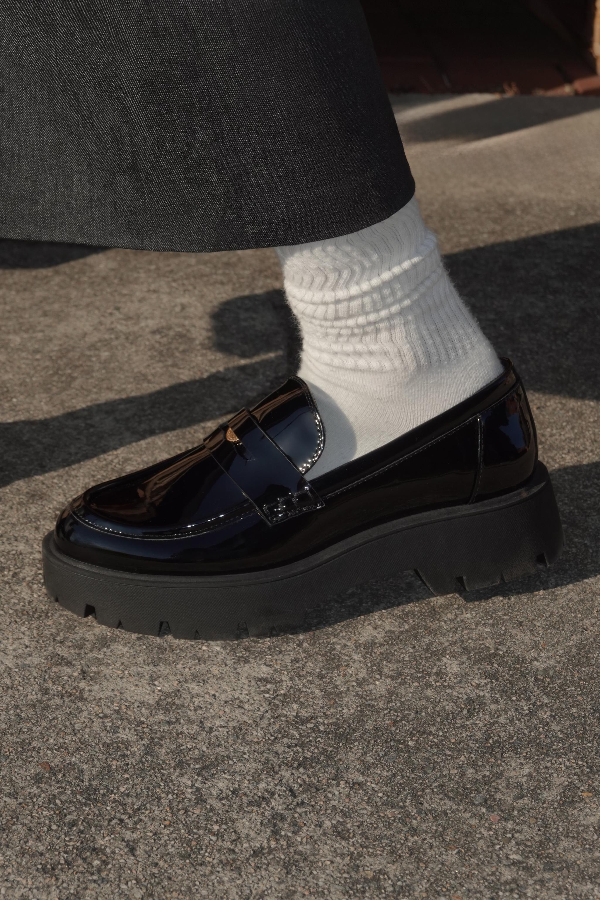 トラックソールローファー - ブラック | ZARA Japan / 日本
