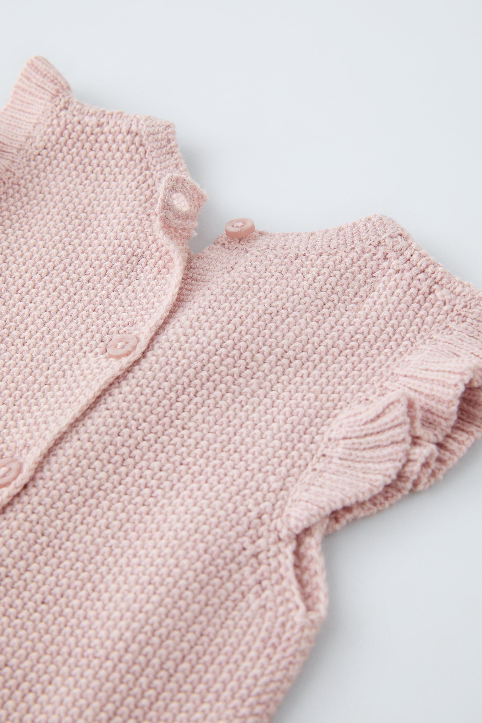 Nº21 Kids ruffled-panel knit jumper - Pink