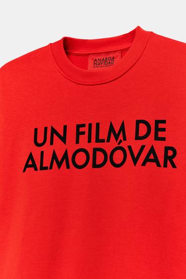 ALMODÓVAR SLOGAN SWEATSHIRT - Red by Zara - Image 2