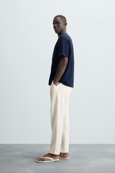 RELAXED FIT WASHED T-SHIRT - Indigo by Zara - Image 3