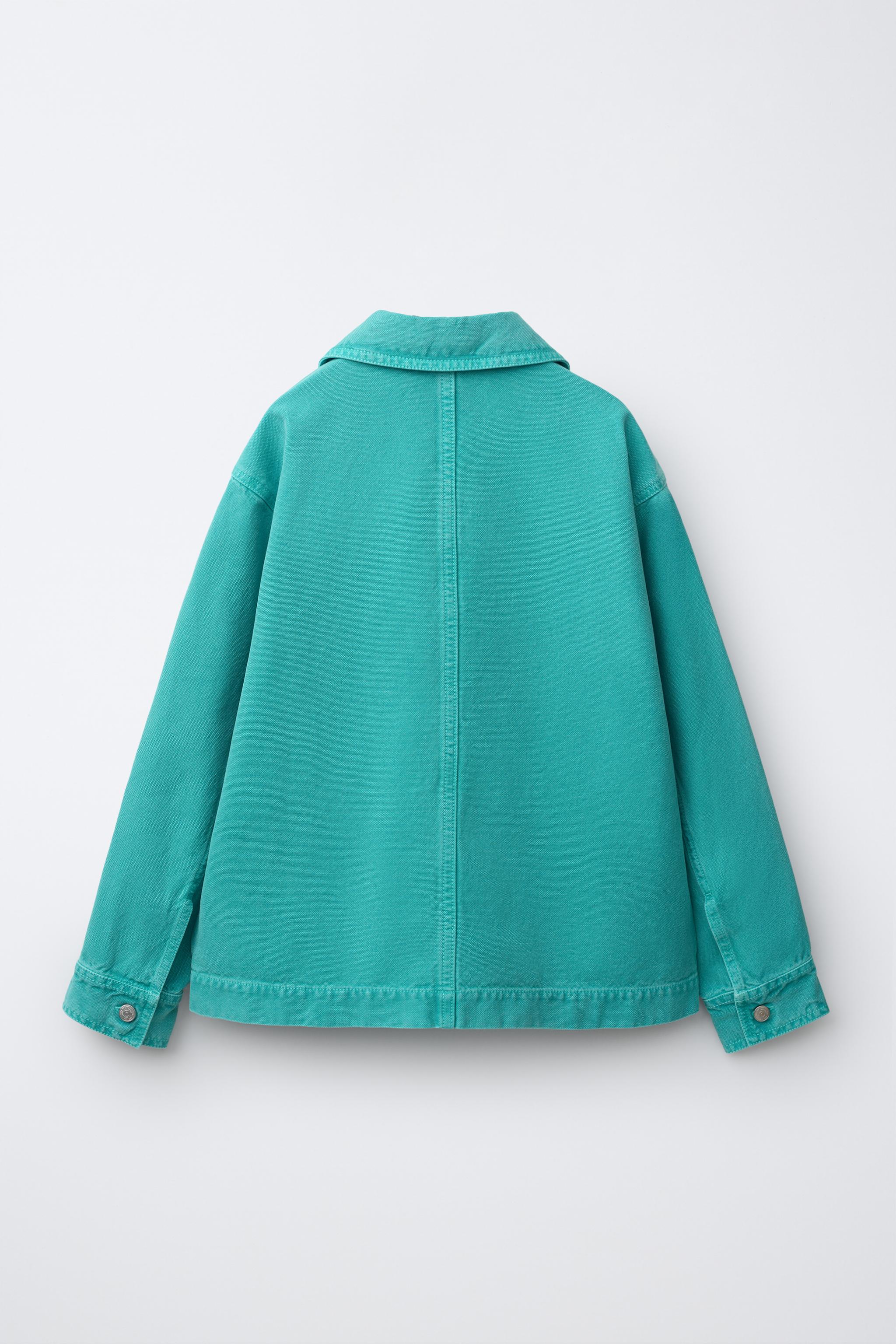 デニムシャツジャケット - ターコイズブルー | ZARA Japan / 日本