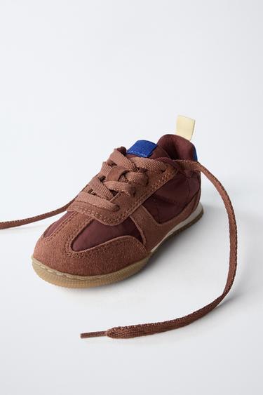 CONTRAST TRAINERS - Brown by Zara - Image 2