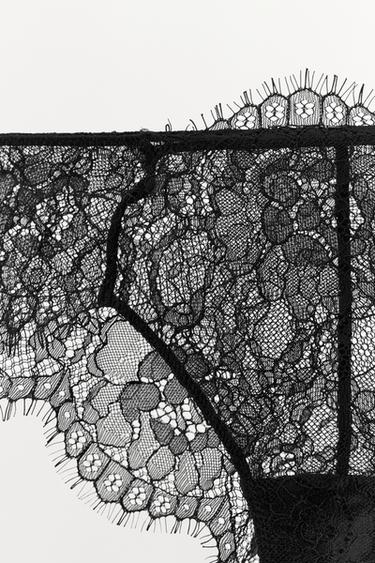 LACE BRIEFS - Black by Zara - Image 6