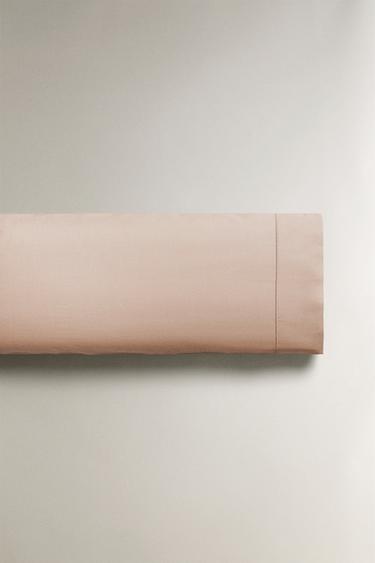 PERCALE PILLOWCASE (300 THREAD COUNT) - Pink by Zara - Image 4