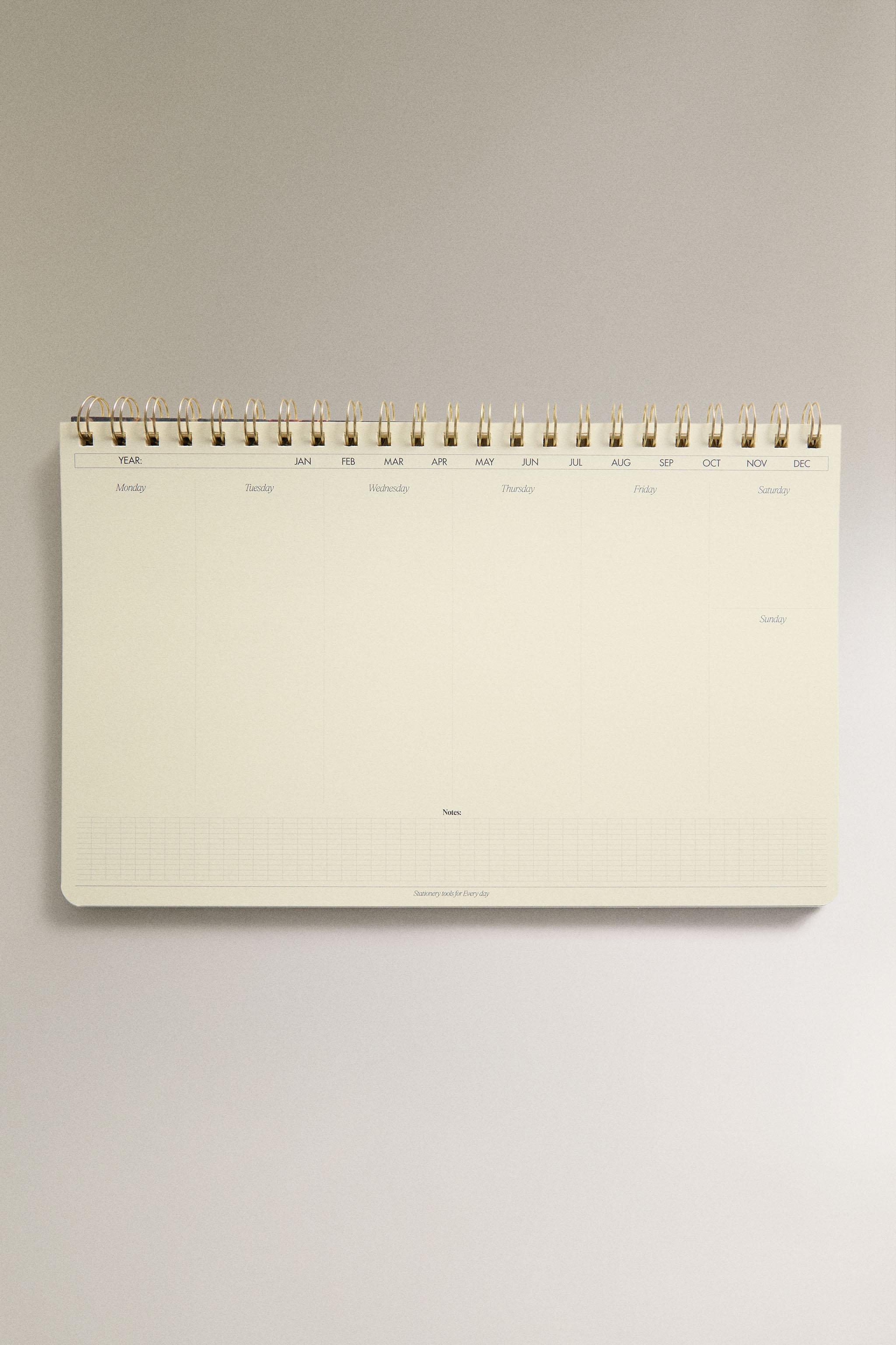 Zara DESKTOP WEEKLY PLANNER — фото 3