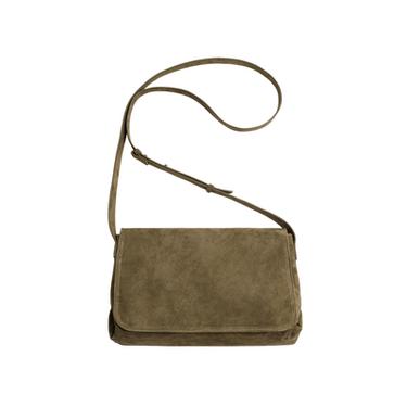 BANDOLERA DE PELL - Verd Caqui de Zara