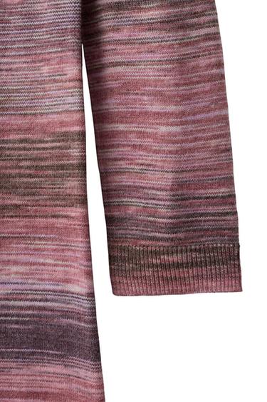 Zara MARLED KNIT MAXI DRESS - Pinks
