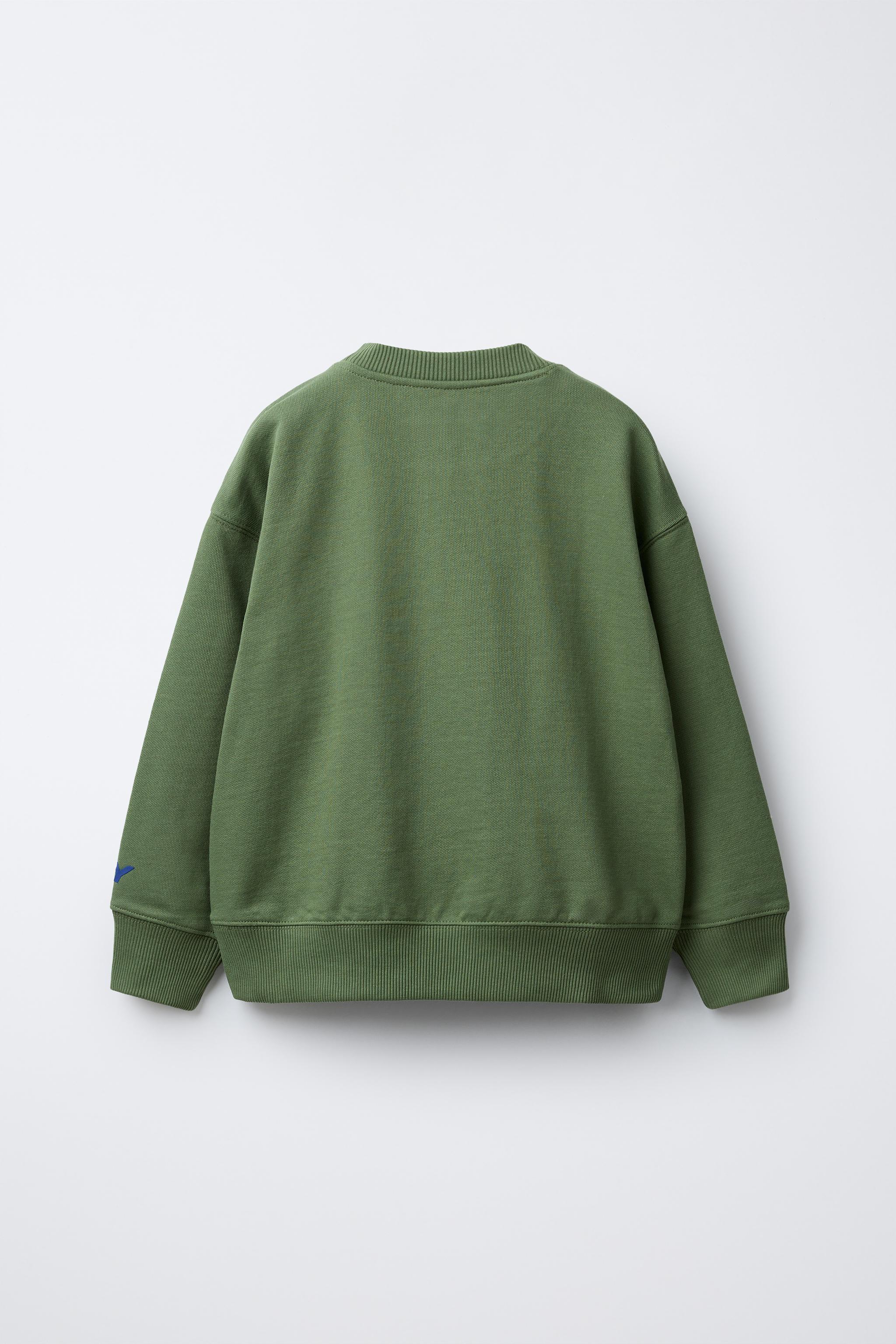 PRINTED SWEATSHIRT - Ecru / Marl | ZARA United States