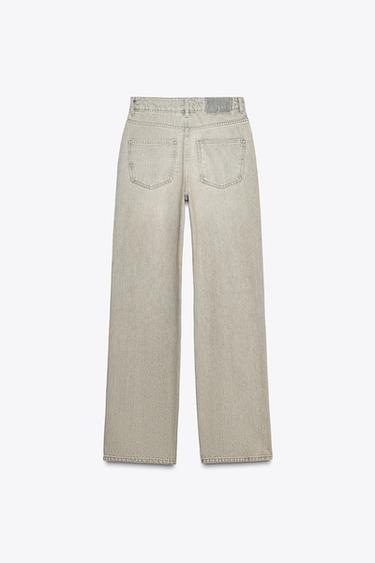 JEAN Z1975 DROIT TAILLE HAUTE LONG - Gris clair de Zara - Image 2