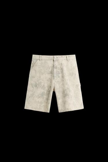 ABSTRACT PRINT CARPENTER BERMUDA SHORTS - Printed by Zara - Image 0
